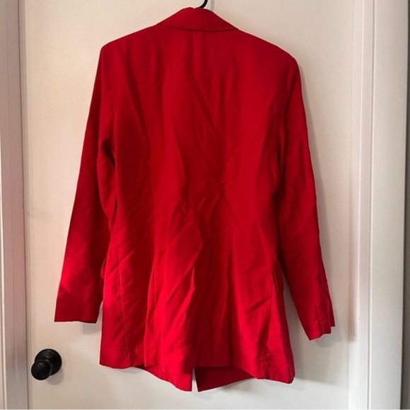 Cline Kolarek Vintage Red Double Breasted Blazer Medium - Picture 6 of 6